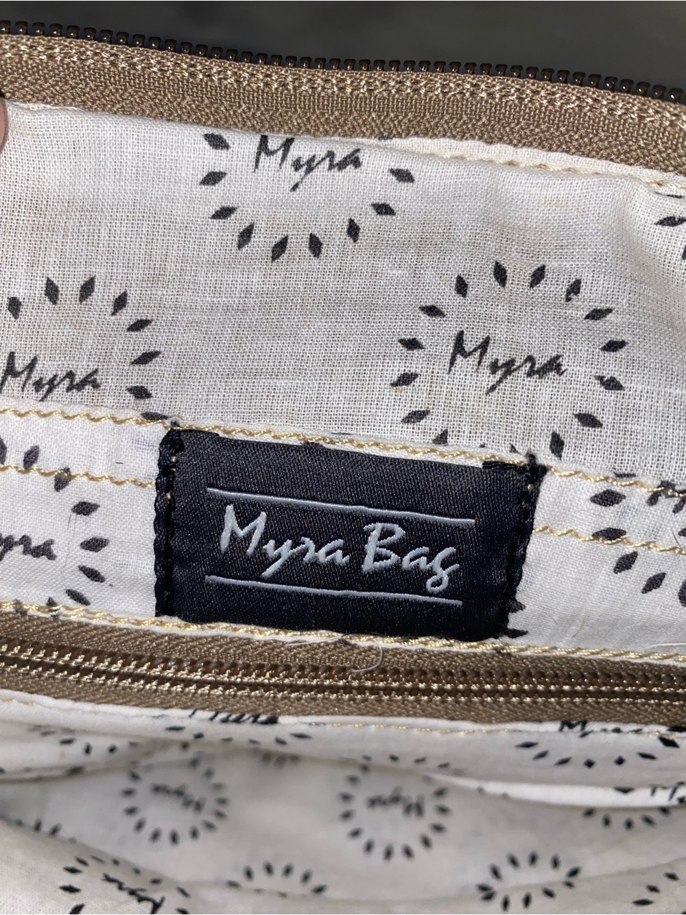 Myra Bag Tamer Canvas and Hairon Leopard Print Crossbody in Brown and Black - Picture 4 of 9